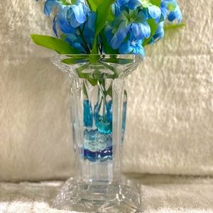 Vintage PARTYLITE Reversible Quad Crystal Candle Holder/Vase RETIRED